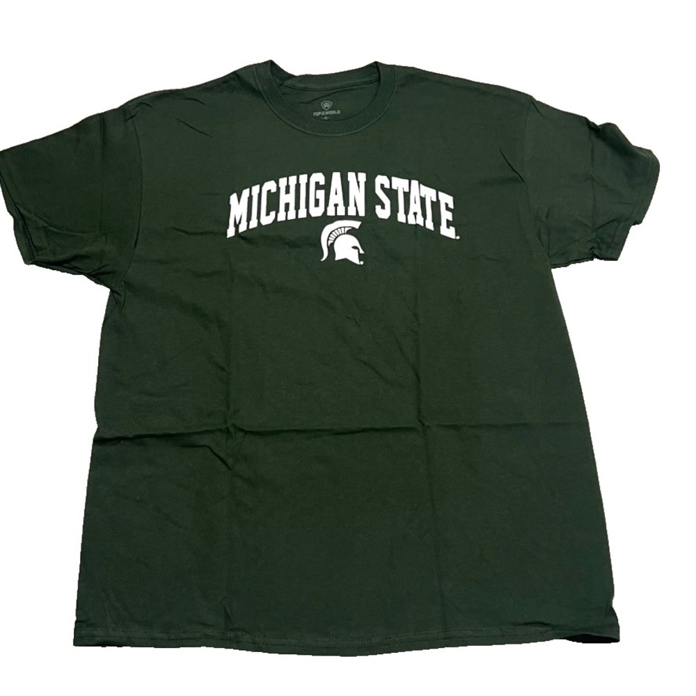 Top of the World Michigan State Spartans T-Shirt Mens XL Green College Gameday
